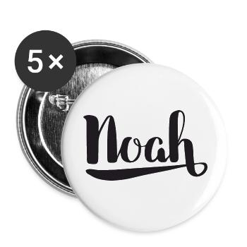 Creative Noah Archetype with Water Design - Buttons small 1''/25 mm (5-pack) - white - Front