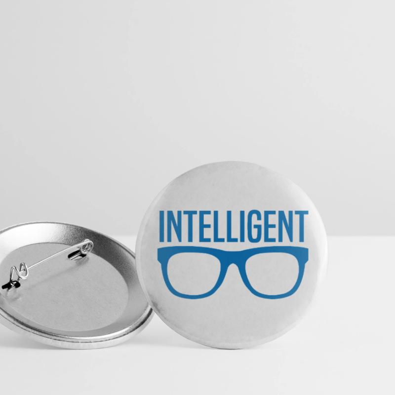 Intelligenter Junge oder Mädchen Buttons klein 25 mm (5er Pack)