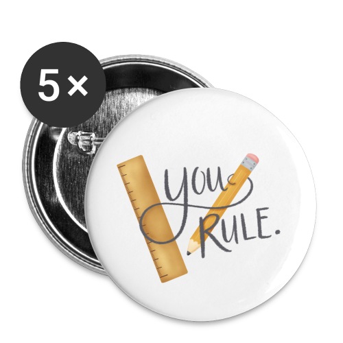 You rule! - Små knappar 25 mm (5-pack)