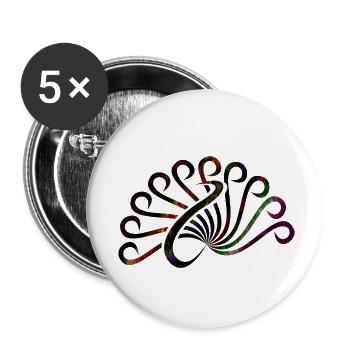 art aborigène australien - Buttons small 1''/25 mm (5-pack) - white - Front
