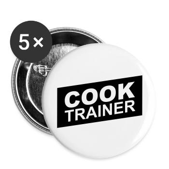 cook trainer - Buttons small 1''/25 mm (5-pack) - white - Front