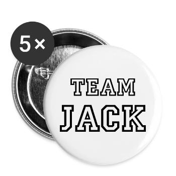 TEAM JACK Dog Name Male TeamTricot - Buttons small 1''/25 mm (5-pack) - white - Front