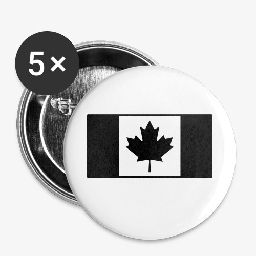 Kanadensisk taktisk flagga - Små knappar 25 mm (5-pack)
