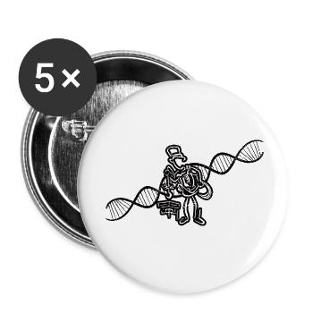 Ramoneur Ramoneur Cadeau Balayeuse de nourriture - Lot de 5 petits badges (25 mm) - blanc - Devant