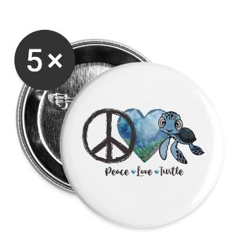 Ocean Sublimation - Buttons small 1''/25 mm (5-pack) - white - Front