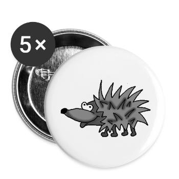 Hedgehog 2 - Buttons small 1''/25 mm (5-pack) - white - Front
