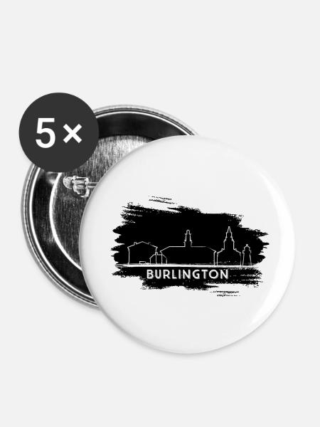 Burlington - Buttons klein 25 mm (5er Pack) - Weiß
