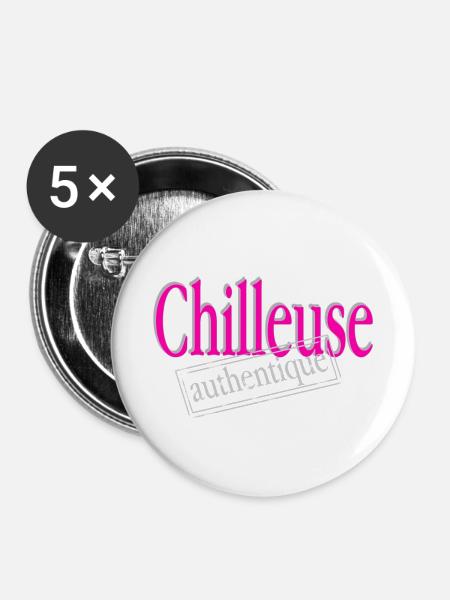 Authentischer Kühler - Buttons klein 25 mm (5er Pack) - Weiß