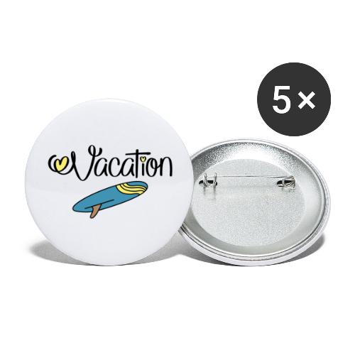 Urlaub - Buttons klein 25 mm (5er Pack)