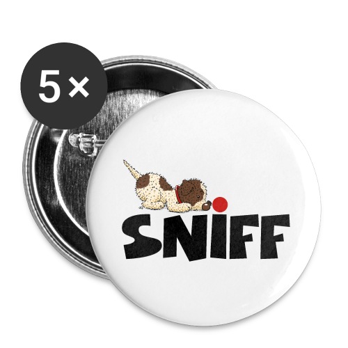 sniff1 1 - Buttons klein 25 mm (5er Pack)