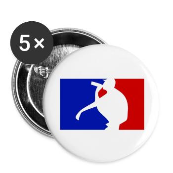 Säuferliga Basketball Style - Buttons small 1''/25 mm (5-pack) - white - Front