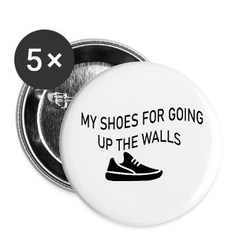climbing - Buttons klein 25 mm (5er Pack) - Weiß - Vorne