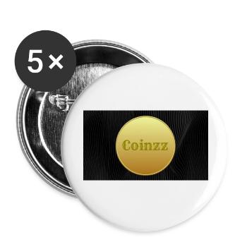 Conception de Coinzz - Lot de 5 petits badges (25 mm) - blanc - Devant