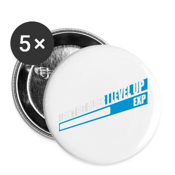 get older level up - Buttons small 1''/25 mm (5-pack) - white - Front