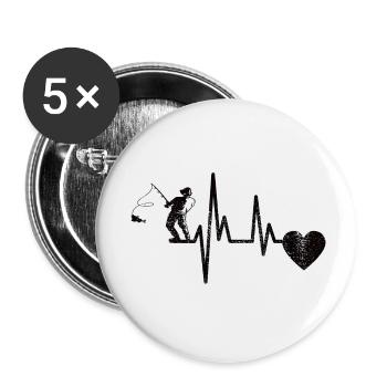 Fishing Anglers Fishing Fishing hooks - Buttons small 1''/25 mm (5-pack) - white - Front