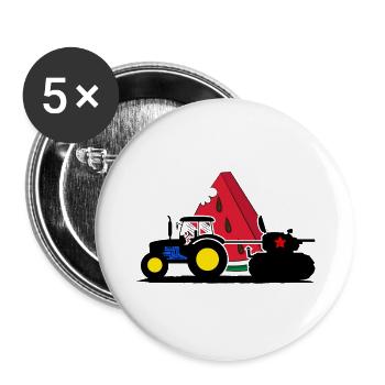 Kherson UKRAINE Pastèque Kiev ukrain - Lot de 5 petits badges (25 mm) - blanc - Devant