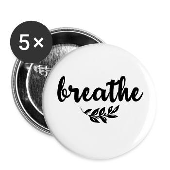 Cool Yoga Dire Cadeau Yogi - Lot de 5 petits badges (25 mm) - blanc - Devant
