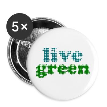 live green - Buttons klein 25 mm (5er Pack) - Weiß - Vorne