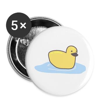 baby duck - Buttons small 1''/25 mm (5-pack) - white - Front