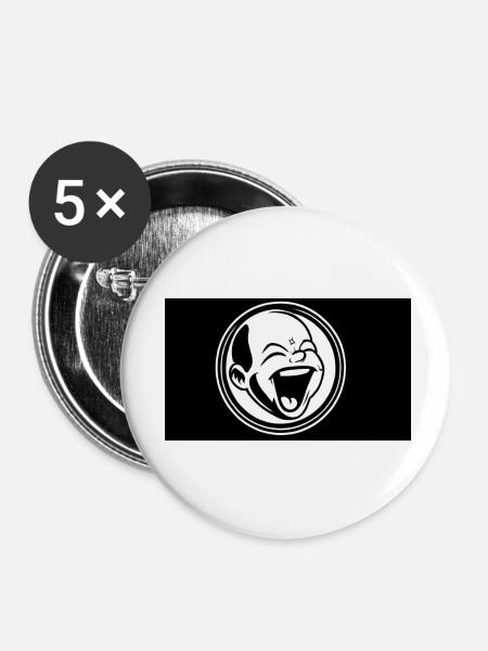 Design Baby1 - Buttons klein 25 mm (5er Pack) - Weiß