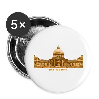 Bad Homburg Taunus Kurort Hessen - Buttons small 1''/25 mm (5-pack) - white - Front