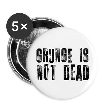 Grunge Band Logo - Buttons small 1''/25 mm (5-pack) - white - Front