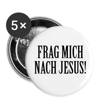 Jesus - Buttons klein 25 mm (5er Pack) - Weiß - Vorne