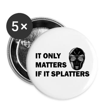 Paintball Airsoft - Buttons small 1''/25 mm (5-pack) - white - Front