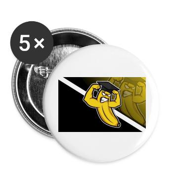 smart banana - Buttons small 1''/25 mm (5-pack) - white - Front