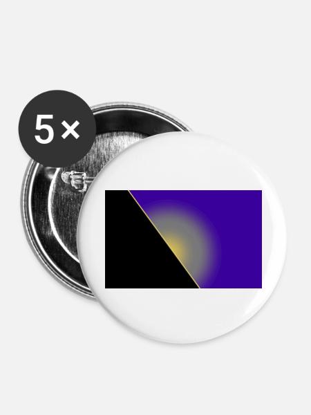 Kreis - Buttons klein 25 mm (5er Pack) - Weiß