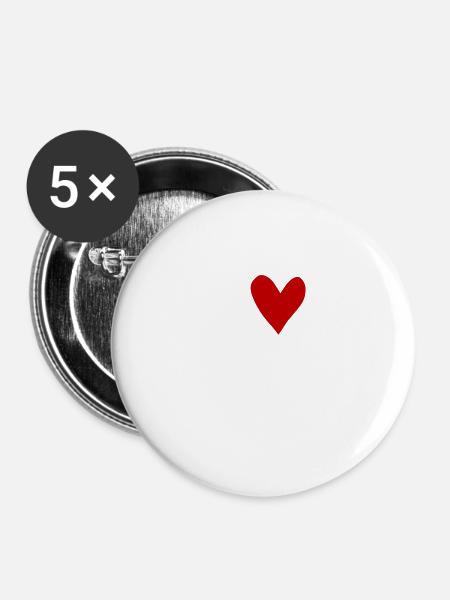 Mushing - Buttons klein 25 mm (5er Pack) - Weiß
