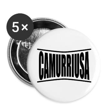 T-shirt Sicilia Termine siciliano camurriusa - Buttons small 1''/25 mm (5-pack) - white - Front