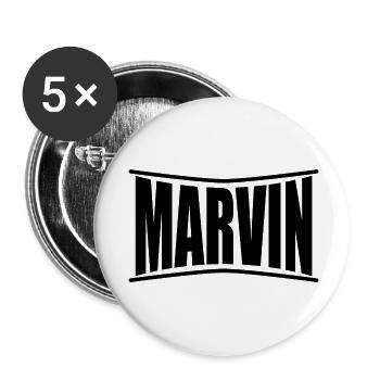 t-shirt Marvin t-shirt gift idea - Buttons small 1''/25 mm (5-pack) - white - Front