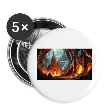 beautiful mythical places – Avalon - Buttons small 1''/25 mm (5-pack) - white - Front