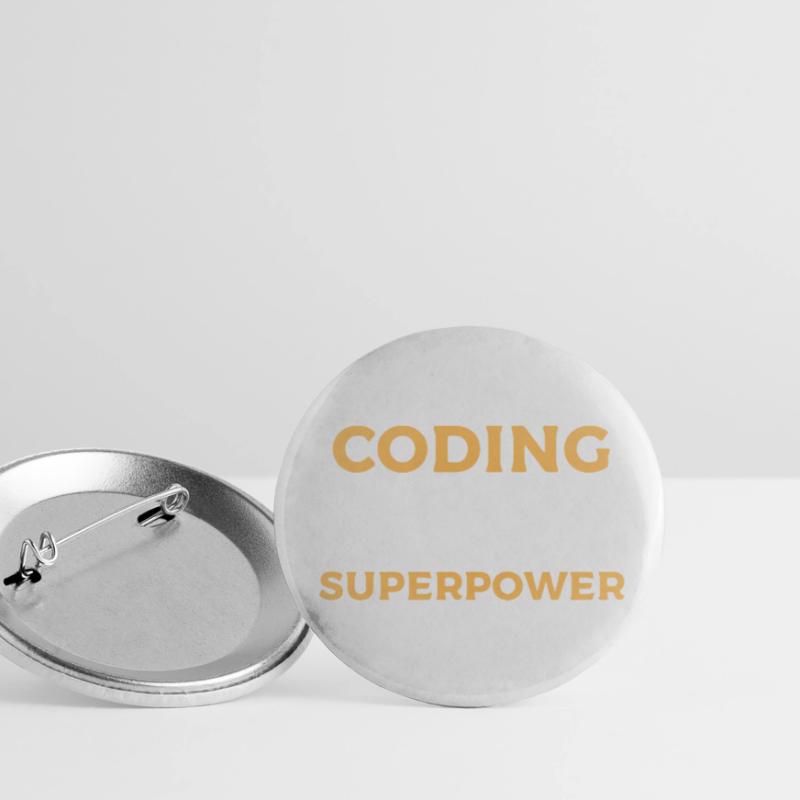 Coding Is My Superpower - Programmer Design Buttons small 1''/25 mm (5-pack)