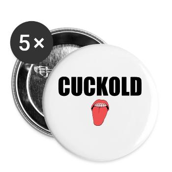 Cuckold - Buttons small 1''/25 mm (5-pack) - white - Front