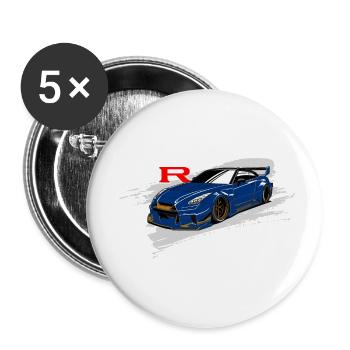 GTR - Buttons small 1''/25 mm (5-pack) - white - Front
