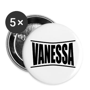 Vanessa t-shirt t-shirt gift idea - Buttons small 1''/25 mm (5-pack) - white - Front