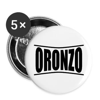 Oronzo t-shirt t-shirt gift idea - Buttons small 1''/25 mm (5-pack) - white - Front