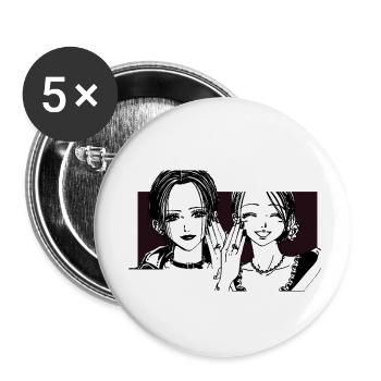 Nana Hachi - Manga - Anime - Alliance - Lot de 5 petits badges (25 mm) - blanc - Devant