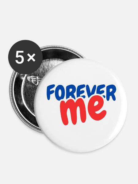 FOREVER me - Buttons klein 25 mm (5er Pack) - Weiß