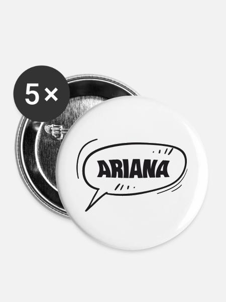 Ariana - Buttons klein 25 mm (5er Pack) - Weiß