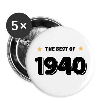Best of 1940 - Buttons small 1''/25 mm (5-pack) - white - Front