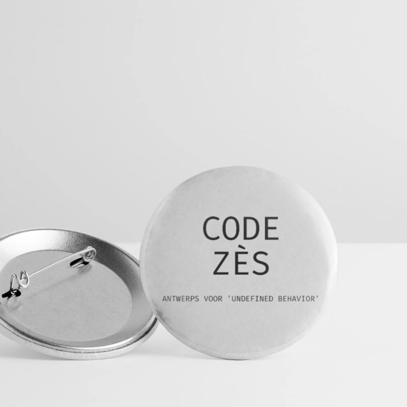 Antwerp: "Code Zès!" – Tech Dialect Shirt Buttons small 1''/25 mm (5-pack)