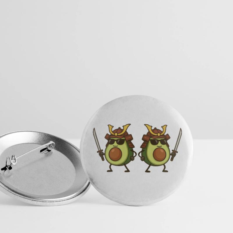 Avocado Samurai 2 Buttons small 1''/25 mm (5-pack)