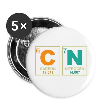 67 Meme Lustiger Lehrer Naturwissenschaften Periodensystem Retro - Buttons klein 25 mm (5er Pack) - Weiß - Vorne