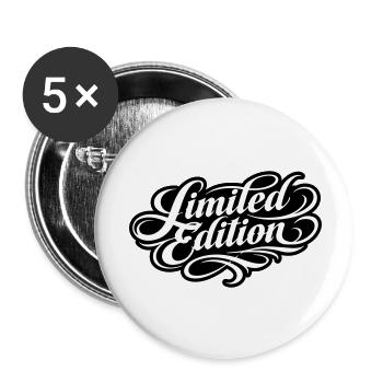 Limited Edition - Buttons klein 25 mm (5er Pack) - Weiß - Vorne