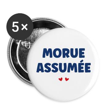 Cod assumed: Sea humour - Buttons small 1''/25 mm (5-pack) - white - Front