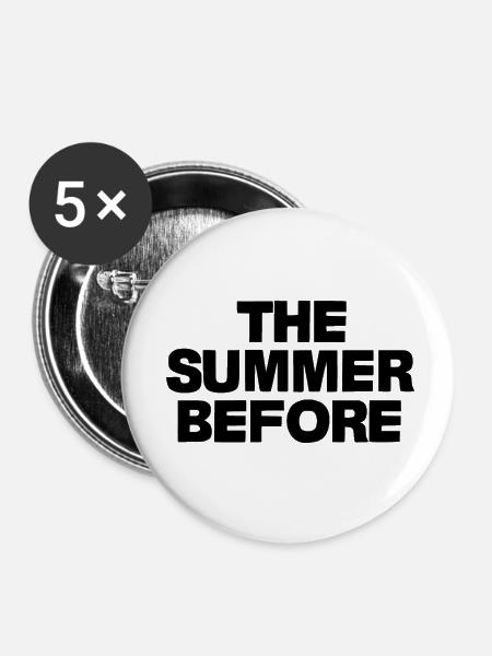 the summer before - Buttons klein 25 mm (5er Pack) - Weiß