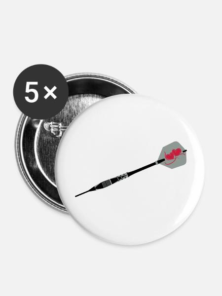 the Arrow - Buttons klein 25 mm (5er Pack) - Weiß